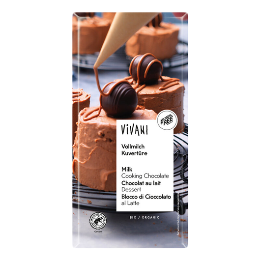Čokoláda na varenie mliečna bio 150g Vivani