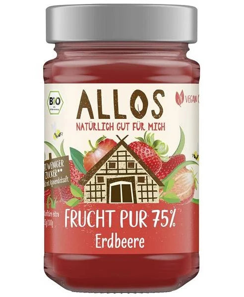 Ovocná nátierka 75% jahoda 250g ALLOS