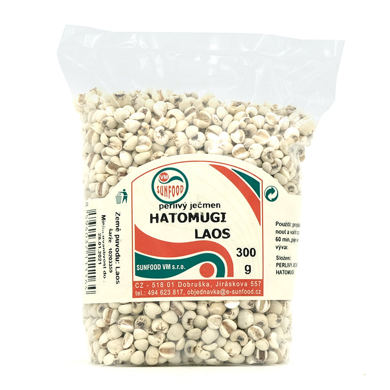 Slzovka Hatomugi perlivý jačmeň 300g Sunfood